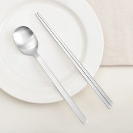 [HAEMO] Gratia Matte Spoon Chopsticks-Spoon Chopsticks-Korean Stainless Steel Cutlery-Made in Korea