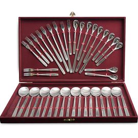[HAEMO] Miller Spoon Fork 32P Set  _ Reusable Stainless Steel Korean Chopsticks Spoon Tableware Home, Kitchen or Restaurant