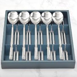 [HAEMO] Golf Silver, Spoon, Chopsticks 5 Set _ Reusable Stainless Steel, Korean Chopstick, Spoon Tableware _ Made in KOREA