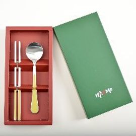 [HAEMO] Bonitto Matte _ Mustard, Spoon & Chopsticks 1 Set _ Reusable Stainless Steel, Korean Chopsticks Spoon _ Made in KOREA
