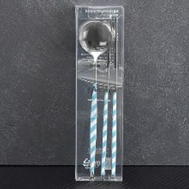 [HAEMO] Stripe Spoon, Chopsticks _1 Set _ Reusable Stainless Steel, Korean Chopstick Spoon _ Made in KOREA
