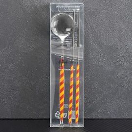 [HAEMO] Stripe Spoon, Chopsticks _1 Set _ Reusable Stainless Steel, Korean Chopstick Spoon _ Made in KOREA
