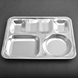 [HAEMO] Square 4-side  Meal Tray _ Reusable Stainless Steel, Food Tray _ Made in KOREA