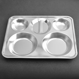 [HAEMO] Circle 4-Side Meal Tray _ Reusable Stainless Steel, Food Tray _ Made in KOREA