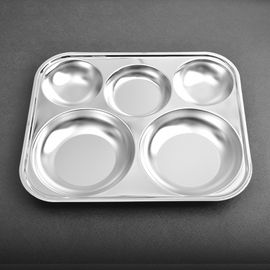 [HAEMO] Circle 3-Side Meal Tray _ Reusable Stainless Steel, Food Tray _ Made in KOREA
