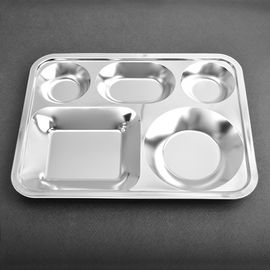 [HAEMO] Oval 3-Side Meal Tray _ Reusable Stainless Steel, Food Tray _ Made in KOREA