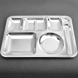 [HAEMO] 4-side  Meal Tray ( spoon and chopsticks) 0.5T _ Reusable Stainless Steel Korean Chopstix Spoon Tableware Home, Kitchen or Restaurant,Made in korea,