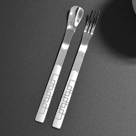 [HAEMO] Jen teaspoon & tea-fork, Square _ Reusable Stainless Steel, Tableware _ Made in KOREA