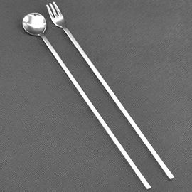 [HAEMO] Pepero2 long teaspoon & teafork  _ Reusable Stainless Steel Korean Chopstix Spoon Tableware Home, Kitchen or Restaurant,Made in korea,