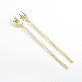 [HAEMO] Pepero2 Middle titanium teaspoon & teafork  _ Reusable Stainless Steel Korean Chopstix Spoon Tableware Home, Kitchen or Restaurant,Made in korea,