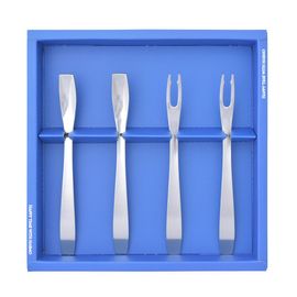 [HAEMO] longevity teaspoon & teafork 4P Set _ Reusable Stainless Steel Korean Chopstix Spoon Tableware Home, Kitchen or Restaurant,Made in korea,