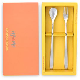 [HAEMO] Miller middle teaspoon & tea fork, 2P Set _ Reusable Stainless Steel, Kitchenware _ Made in KOREA