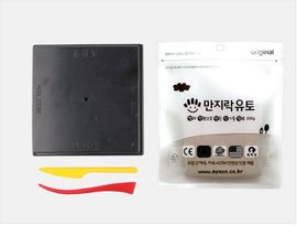 [Eyaco] 200g black plate set_clay, clay, moisturizing, skin protection, atopy, kindergarten, elementary school, art class_Made in Korea