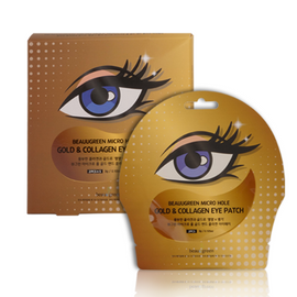[BEAUUGREEN] Microhole Hydrogel Gold & Collagen, Perl & Black Eye Patch 5 Pairs - Wrinkle Care, Nutrition Supply, Moisturizing Power - Made in Korea