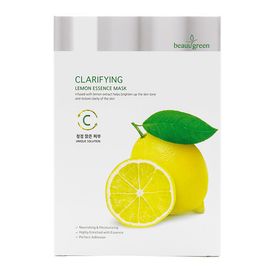 [BEAUUGREEN] Lemon Essence Mask Pack (1ea)_Skin moisturizing, skin moisture, skin soothing, healthy skin, hydration, skin improvement, skin care_Made in Korea