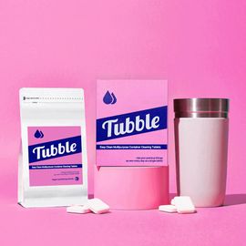 TUBBLE Easy Clean Tumbler Cleaner 100 Tablets _ True Deep Cleansing in One Tablet – Even for Narrow-Neck Containers _ Made in Korea