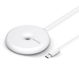 iRiver Magnetic 15W Wireless Fast Charger, Support iPhone MagSafe, Integrated Cable, Foldable Stand