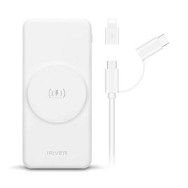 iRiver Portable MagSafe Power Bank 20000mAh , Li-polymer battery, 2in1 charging cable, LED