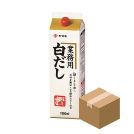 [Gaon]Yamaki Shirodashi (1.8L x 6 pieces) Japanese white soy sauce tsuyu_shiradasi, shiradasi, japanese, white soy sauce, tsuyu, product, yaki, japanese cuisine