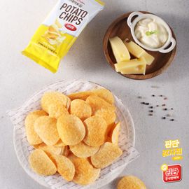[LifePlatform] Panpan Potato Chips Cheese Flavor 4 Boxes 48 Bags (35g x 12 Bags x 4 Boxes)_Delicious, Potato Chips, Umami, Delicious Sweets, Snacks