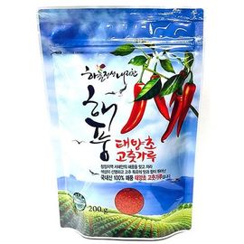 [hansaeng] sky and sea breeze suncho chili powder 200g_red pepper powder, domestic red pepper powder, spicy, dried chili pepper, natural devotion, quality control_Made in Korea
