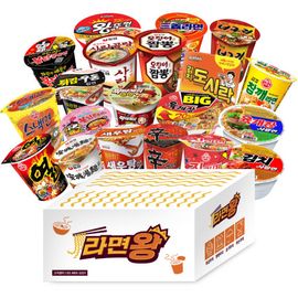 [WeFun] Snack24 Ramen King Popular Ramen 20-Pack Mini Cup Noodle Set_ A Premium K-Ramen Variety Pack Filled Only with Best-Selling Korean Cup Noodles