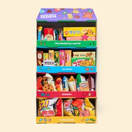 [Wefun] Snack24 Giant Snack Pantry DIY Mega Snack House 29P – Build & Decorate Your Own Extra-Large Korean Snack Box