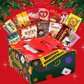 [Wefun] Snack24 Merry Christmas Sweet Cake Box Red – Premium Gift Set with Sweet & Popular Treats