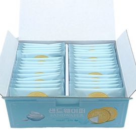 [CLOVER] Withcook Yogurt-Flavored Sand Wafer 8g x 30pcs – Premium Snack, Light & Crispy Treat, Kids' Snack – Made in Korea