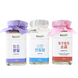 [Dasarang] Hamcho World No.2_Hamweed Powder(120g), Hamweed Fermented Salt(250g), Sinan Sea Salt(200g), Mineral, Sea Salt_made in korea