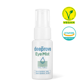 [JEJUON] deeprove Organic Vegan Eye Mist 30mL - Dry Eyes, After Cataract Surgery, Tired Eyes, Small Molecular Weight Hyaluronic Acid, Jeju Organic Vegan - Made in Korea