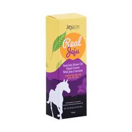 [JEJUON] Real Jeju Mayu Hand Cream 75mL - Jeju Turmeric Horse Oil, Natural Essential Oil Scent, Moisturizing, Jeju Organic Natural Ingredients, Non-Irritating Cosmetics - Made in Korea