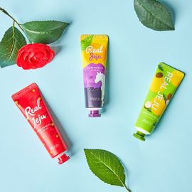 [JEJUON] Real Jeju Hand Cream Triple Kit - Jeju Turmeric, Mayu, Camellia, Shea Butter, Skin Protection, Jeju, Organic Natural Ingredients, Non-Irritating Cosmetics - Made in Korea
