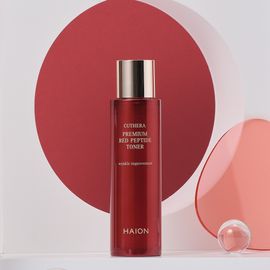 [HAION] CUTHERA Premium Red Peptide Toner 130mL - Anti-wrinkle, JEJU natural ingredients Volcanic Ash Soil, Turmeric and Small Molecular Peptide, Non-Irritating Tested - Made in Korea
