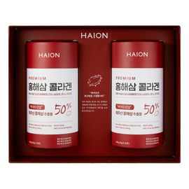[HAION] Premium Red Sea Cucumber Collagen 20g x 40 - Red Sea Cucumber Extract 50%, Small Molecular Weight Fish Collagen, Skin Elasticity, JEJU organic natural ingredients - Made in Korea