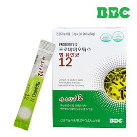 [BBC] [Refrigerated Shipping] Multi Probiotics Live Lactic Acid Bacteria 12, 2g x 30 Packets_5 Billion Guaranteed Bacteria, 12 Lactic Acid Bacteria, Health Functional Food _Made in Korea