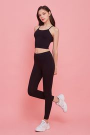 [Supplex] CLWP9101 No-Fold Support V-Up Leggings Black, Yoga Pants, Workout Pants For Women _ Made in KOREA