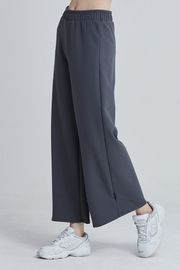 [Cielcoco] CLWP9123 Double-sided Fleece Wide Pants Gray, Yoga Pants, Shorts pants, Workout Pants For Women _ Made in KOREA
