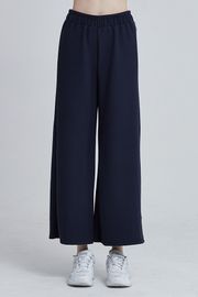[Cielcoco] CLWP9123 Double-sided Fleece Wide Pants Navy, Yoga Pants, Shorts pants, Workout Pants For Women _ Made in KOREA