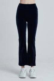 [Cielcoco] CLWP9125 Simply Velvet Boot-cut Pants Navy, Yoga Pants, Shorts pants, Workout Pants For Women _ Made in KOREA