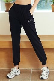 [Cielcoco] CLWP9128 Marimond Jogger Pants _ Black, Jogging Pants, Workout Pants, Sweatshirts, Sportswear, Housewear, Women's Fashion _ Made in KOREA