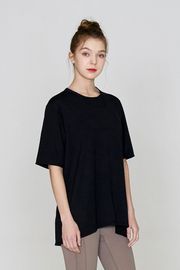 [Cielcoco] CLWT8080 Open back T-shirt black, short-sleeved T-shirt, summer shirt, sweatshirt, sportswear, indoor wear, women's fashion _ Made in KOREA