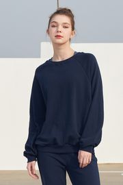 [Cielcoco] CLWT8075 Balance Sweat Shirt Navy, Sweats, Sportswear, Jogging Clothes, T-shirts, Fashion Sportswear, Casual tops _ Made in KOREA