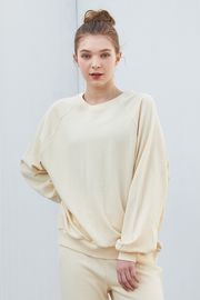 [Cielcoco] CLWT8075 Balance Sweat Shirt cream, Sweats, Sportswear, Jogging Clothes, T-shirts, Fashion Sportswear, Casual tops _ Made in KOREA