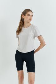 Cielcoco Ultimate CLWP3013 Tension Up Biker Shorts High Gauge Non See Through Activewear _ BLACK _ Made in Korea