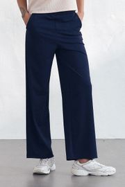 Cielcoco CLWP9152 Durable Wide Banding Slacks _ NAVY _  Made in Korea