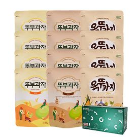 [COOKIA] Tofu Buija Gift Set No. 2 (Tofu Buija 50g x 4 pieces, Octukazi 50g x 4 pieces, Five Grains Tofu Bujiza 50g x 4 pieces)_100% Korean soybeans, right food, premium sweets, tofu snacks_Made in Korea