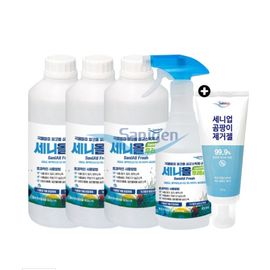 [Sanigen] [Mold Removal Gel Gift] Seniol Fresh Root 3 1L of Disinfectant + 1 450ml Fermented Alcohol 58.8%_Grain fermentation, alcohol, sterilization effect_ Made in Korea