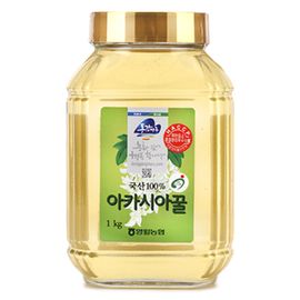 [Donggang Maru] Yeongwol Nonghyup Acacia Honey 1kg (Bottle)_100% Domestic Honey, Grade 1+, Vitamin B6, Honey Production History System_Made in Korea