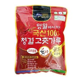 [Donggang Maru] Yeongwol Nonghyup Fresh Clean Red Pepper Powder (Mild) 1KG – Premium Red Pepper Powder for Gochujang, Made from 100% Pure Yeongwol-grown Peppers _Made in Korea